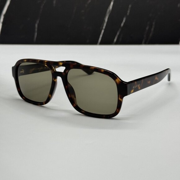 NEW GUCCI GG1342S 003 HAVANA SUNGLASSES UNISEX GUCCI - Picture 1 of 10